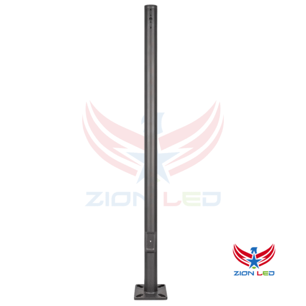 25 Foot Round Steel Light Pole | 4 Inches Wide | 11 Gauge