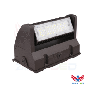 40W LED Rotatable Wall Pack Light Brown Housing AC 120-277V CCT 5000K