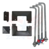 15 Foot Square Steel Light Pole, 4 Inch Wide, 11 Gauge