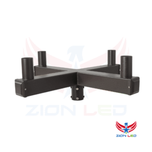 90° Quad Square Vertical Tenon – For 4 Fixtures