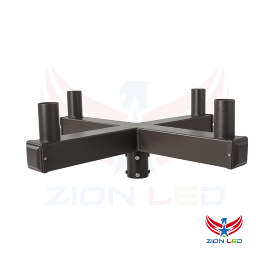 90° Quad Square Vertical Tenon – For 4 Fixtures