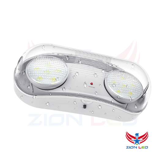 LED Outdoor Emergency Light With Adjustable Duel Heads And Battery Backup