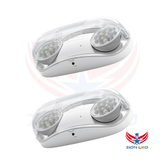 LED Outdoor Emergency Light With Adjustable Duel Heads And Battery Backup