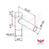 Single Spoke Bracket Tenon Adaptor