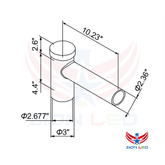 Single Spoke Bracket Tenon Adaptor