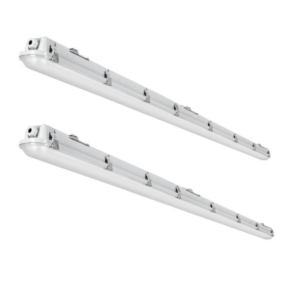 8FT LED Vapor Tight Light Selectable Wattage & CCT AC 120-277V